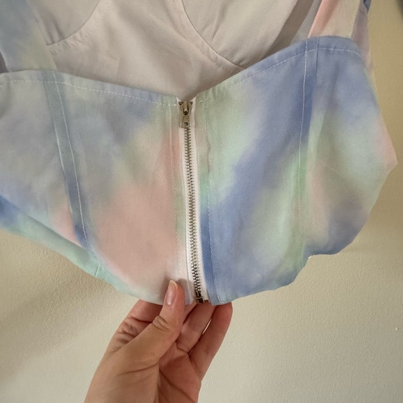 Cotton Candy LA | Cropped Corset Tank Top | L - Picture 2 of 10